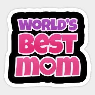 World's Best Mom Classic Tshirt Sticker